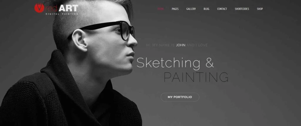 Red Art - WordPress Theme For Artists