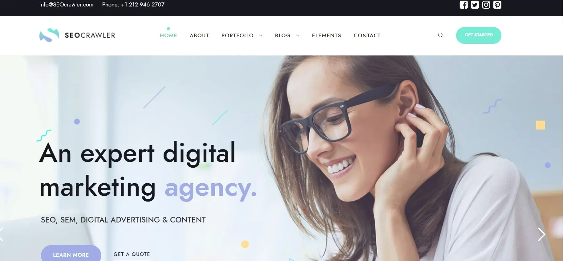 SEOCrawler Marketing Agency WordPress Theme