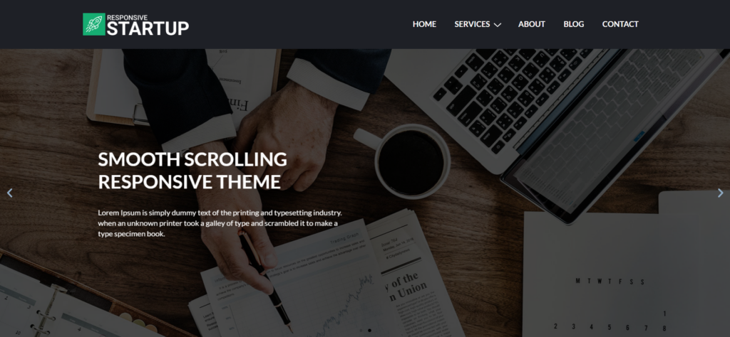 Responsive Startup Business