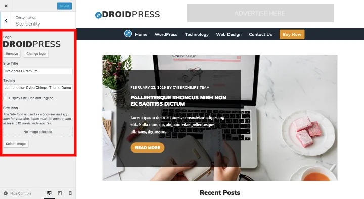 wordpress-change-site-title-customizer