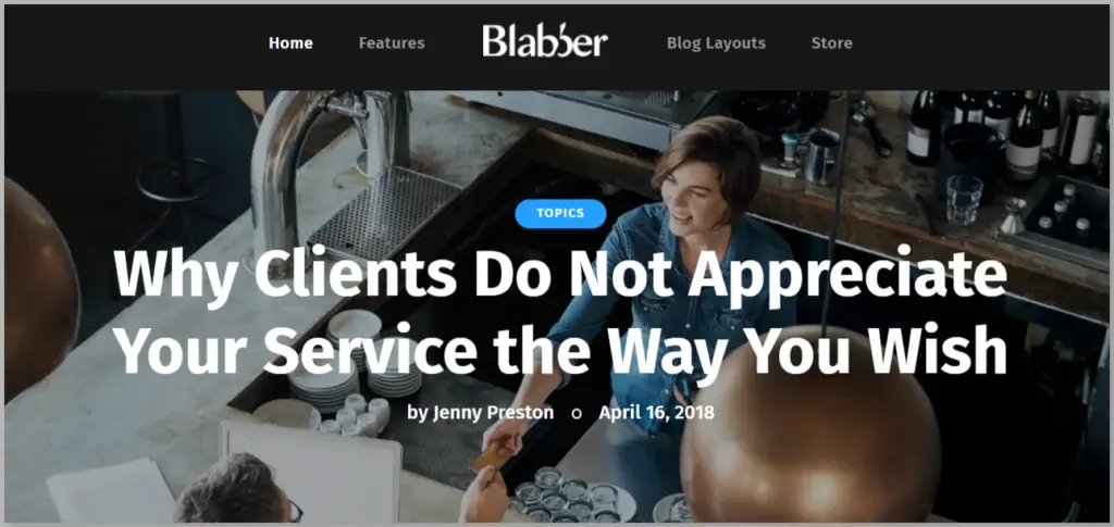 Blabber WordPress Theme
