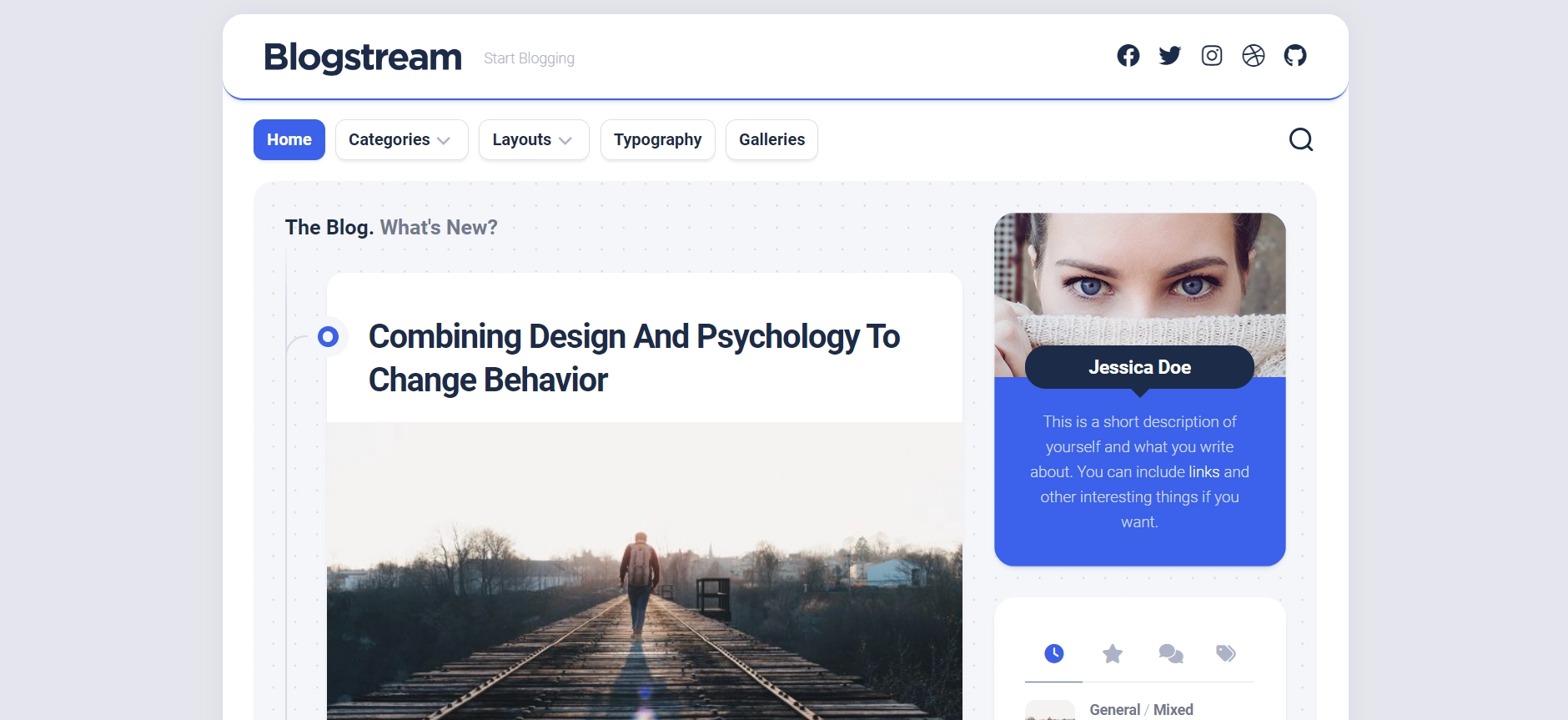 Blogstream theme