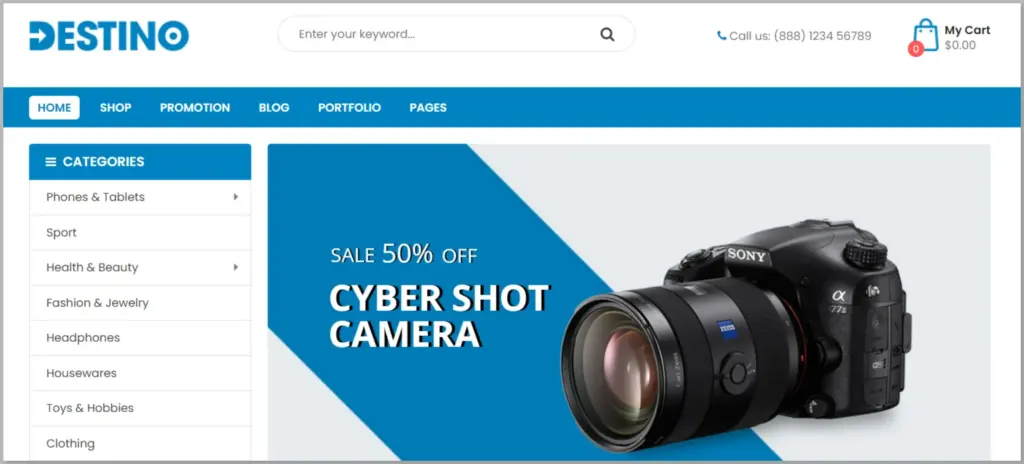 Destino WordPress WooCommerce Theme