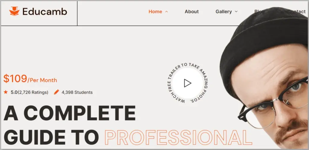 Educamb LMS Education Theme -  lifterlms themes