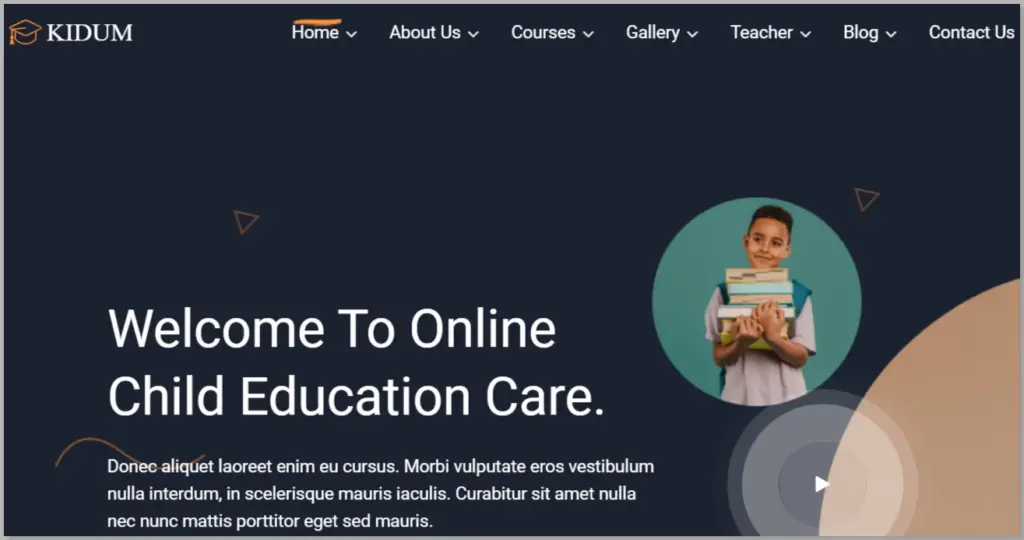 Kidum LMS & Education WordPress Theme