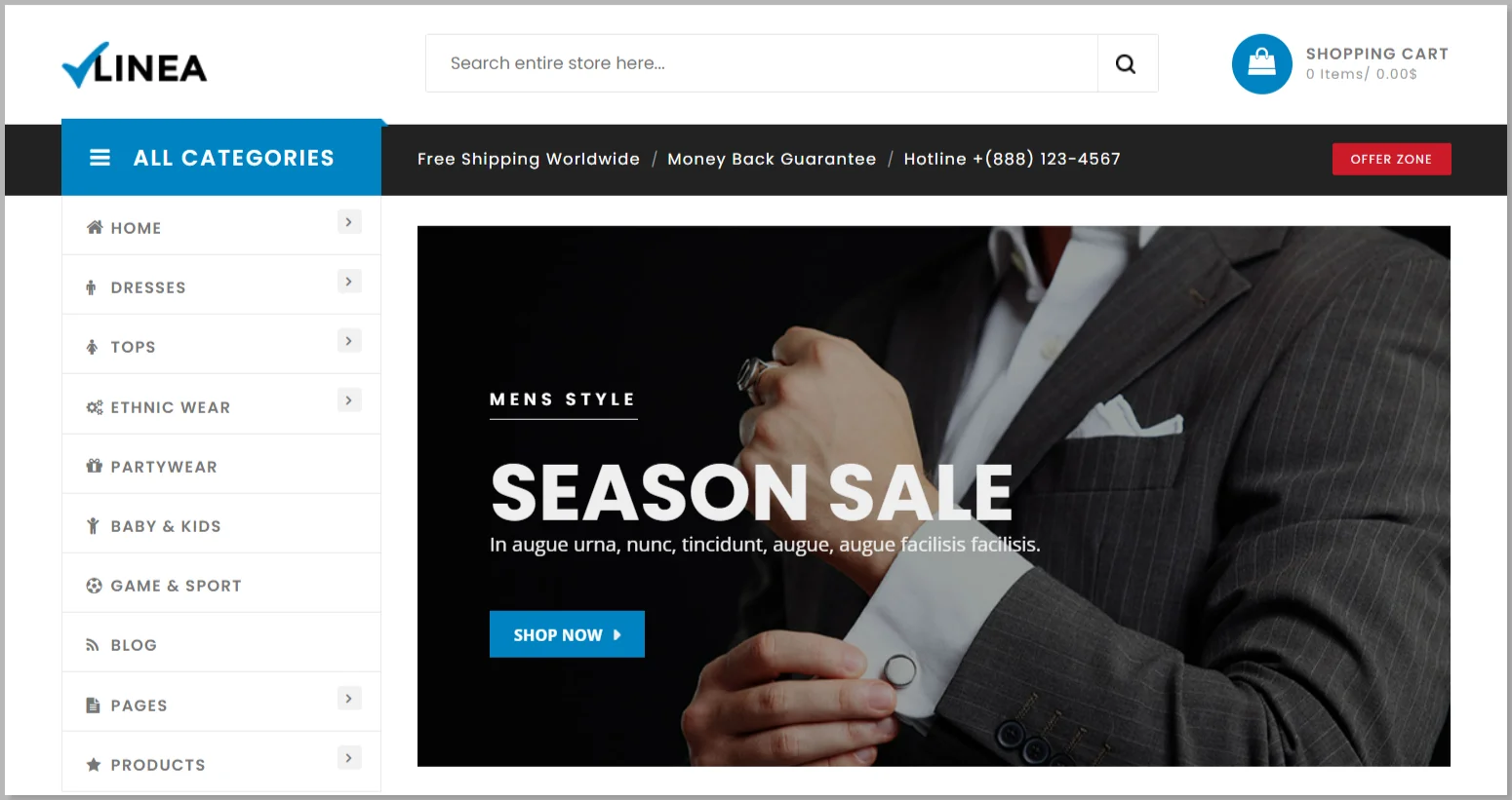 Linea WordPress Theme