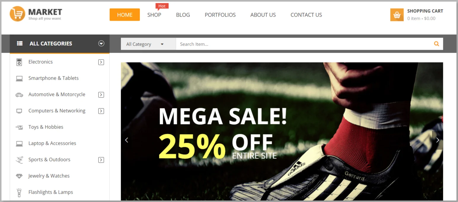 Market Fashion Shop WordPress Theme