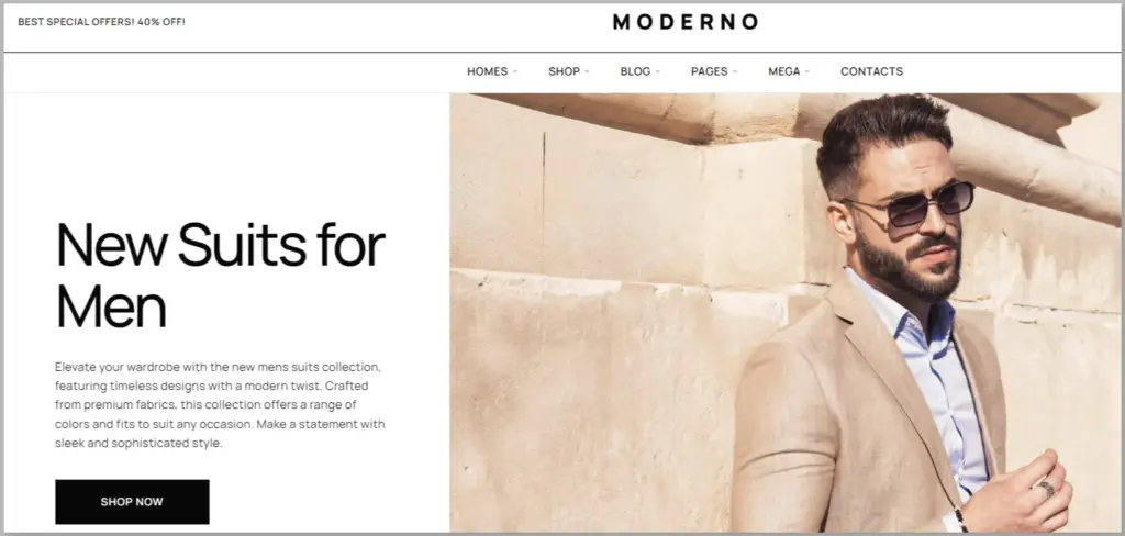 Moderno Fashion Store Theme