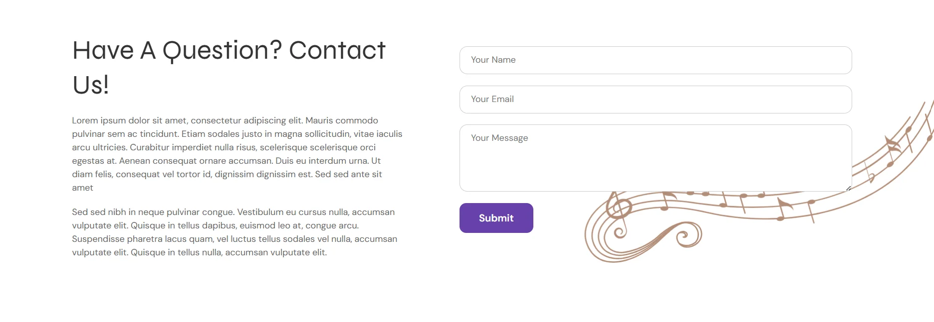 Music school - Contact