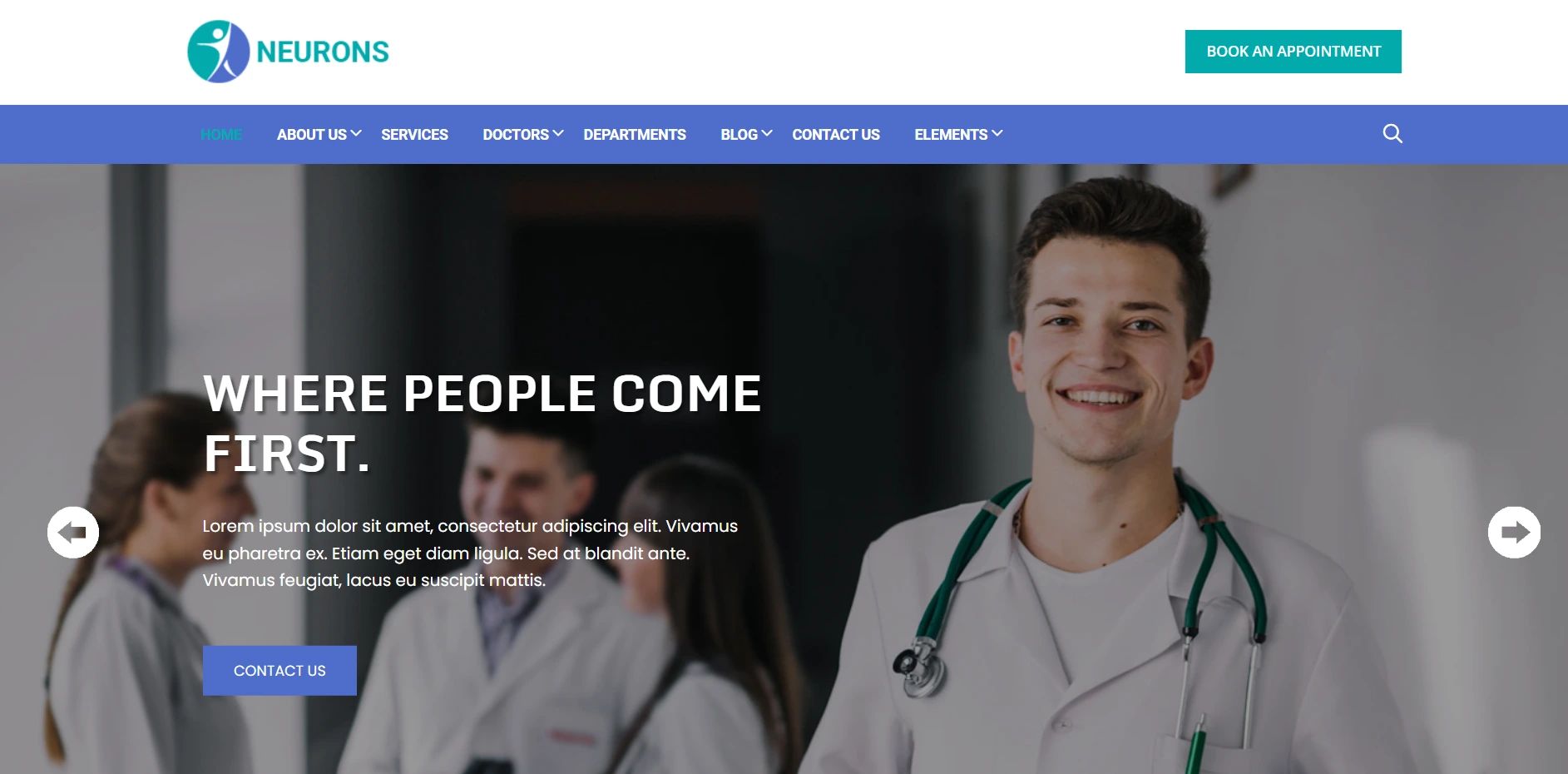 Neurons- WordPress theme