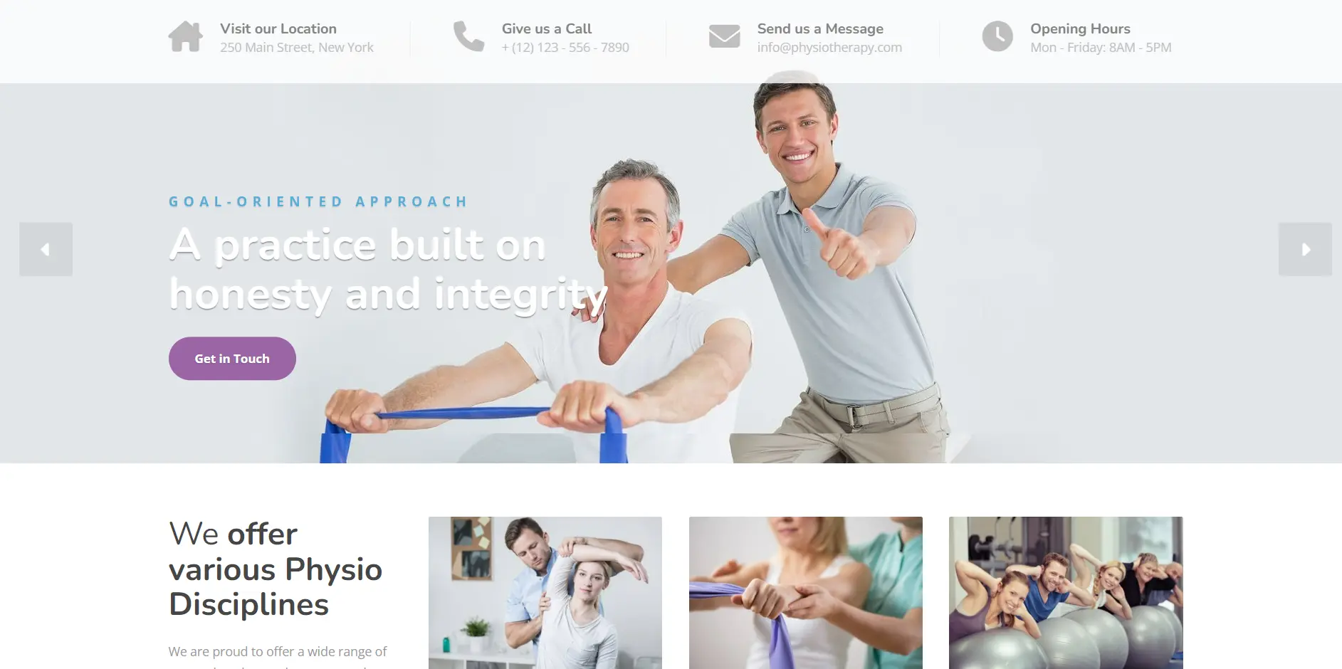 Physio WordPress Theme