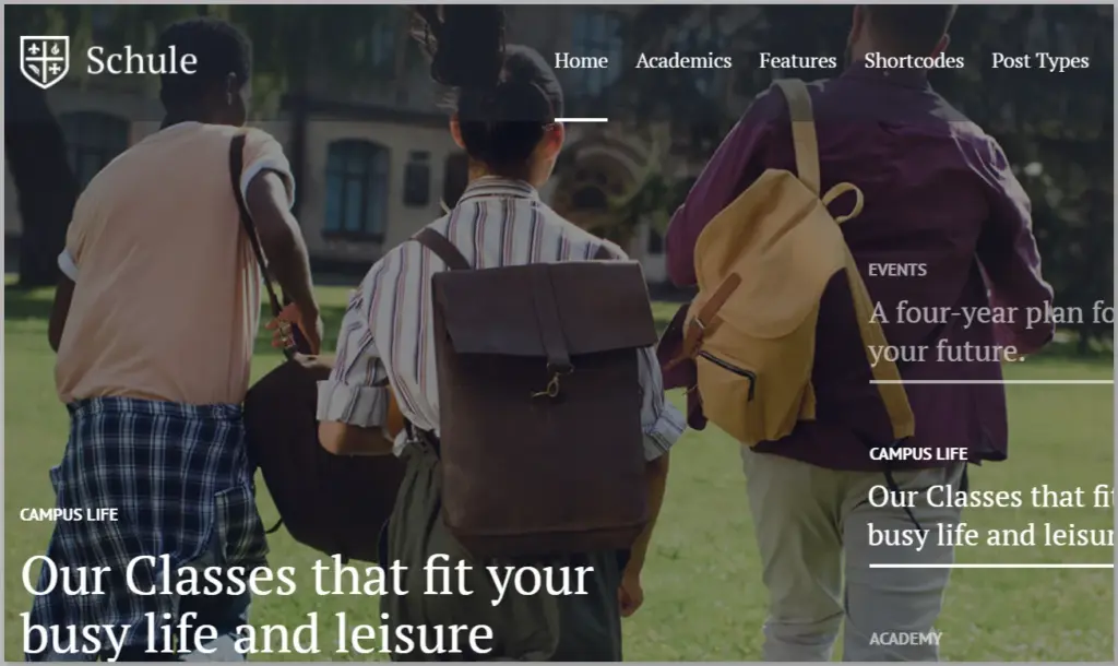 Schule School & Education WordPress Theme