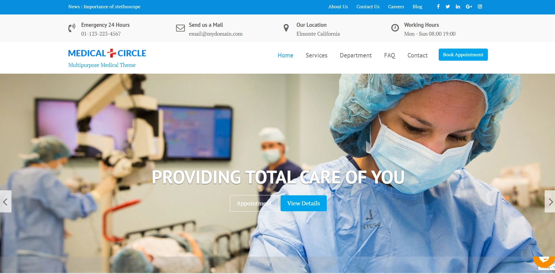 Medical Circle- WordPress theme