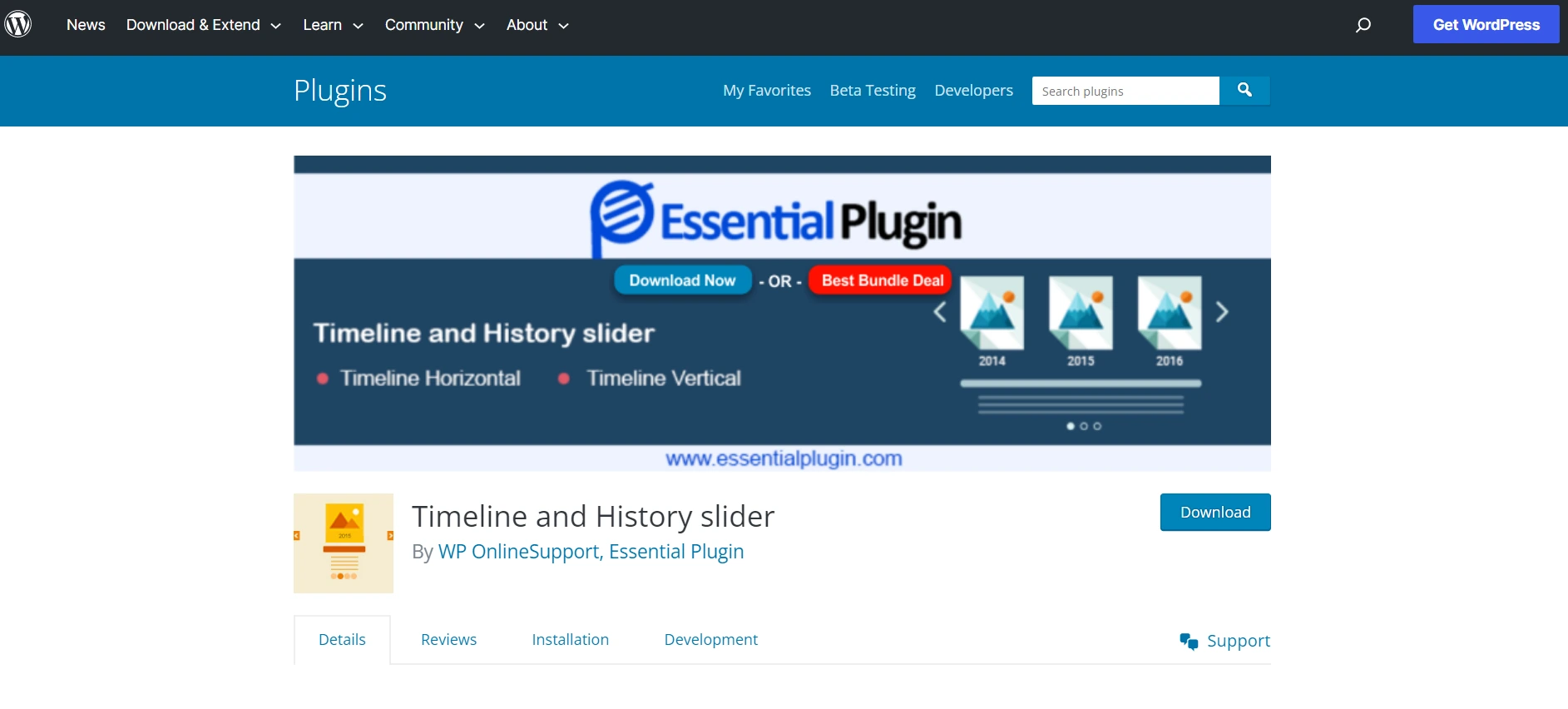 Timeline and History Slider