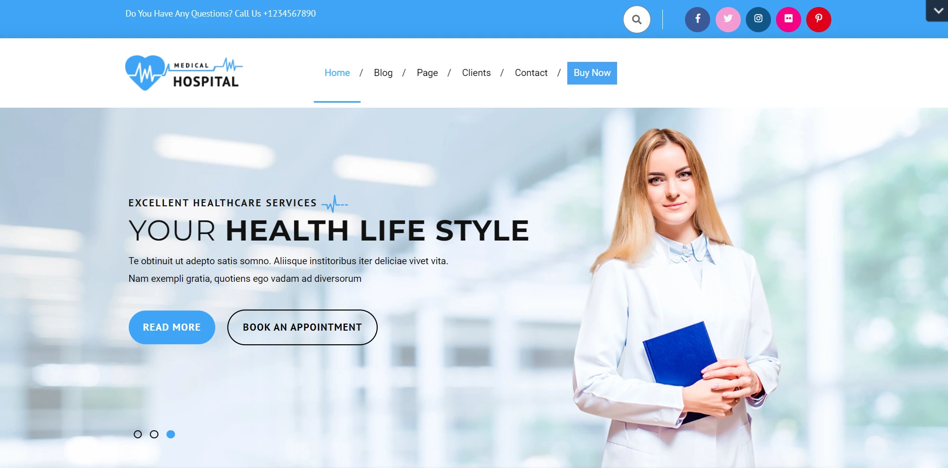 VW Medical Care- WordPress theme