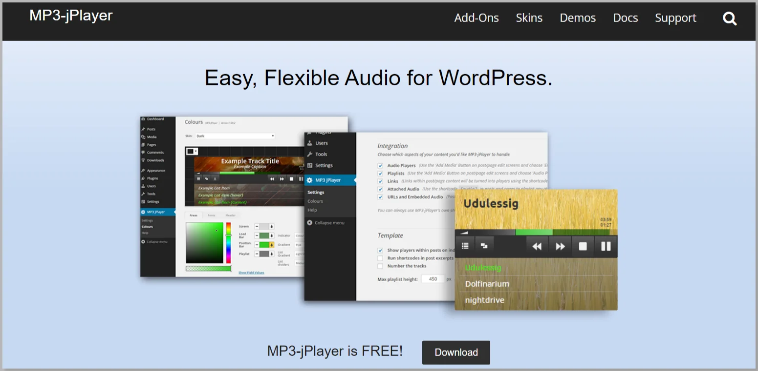 WordPress HTML5 Audio Player Plugin | MP3-jPlayer