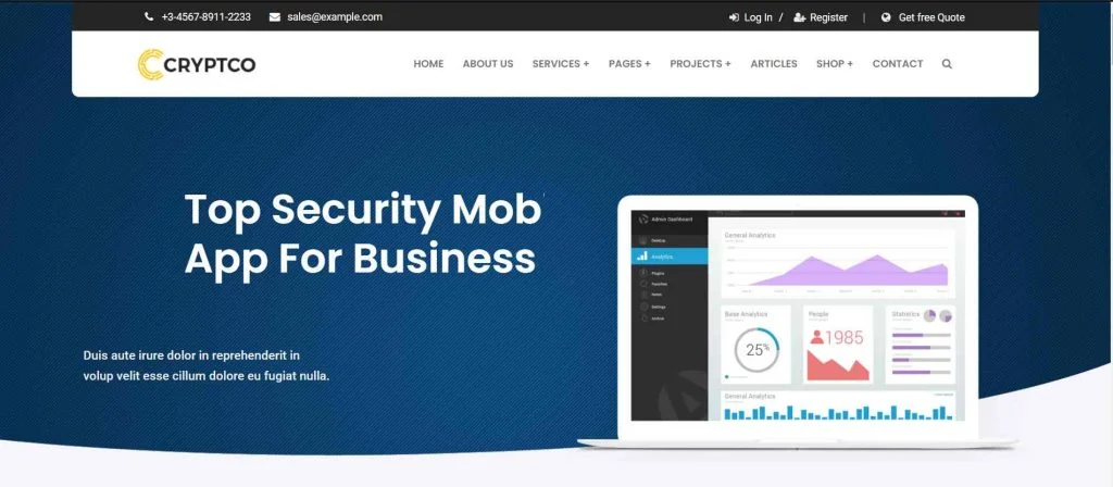 Cryptco WordPress Theme