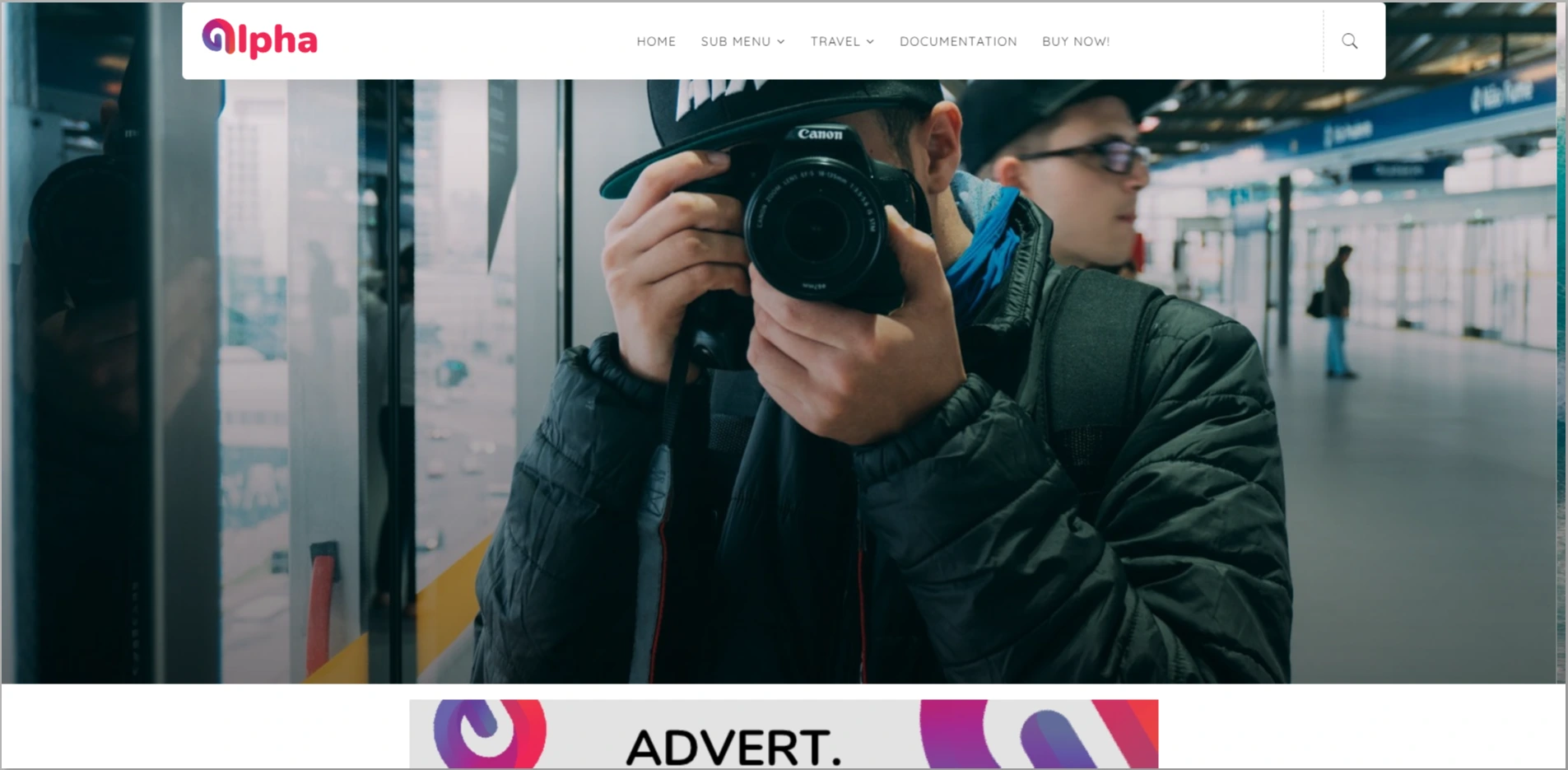 Alpha WordPress theme