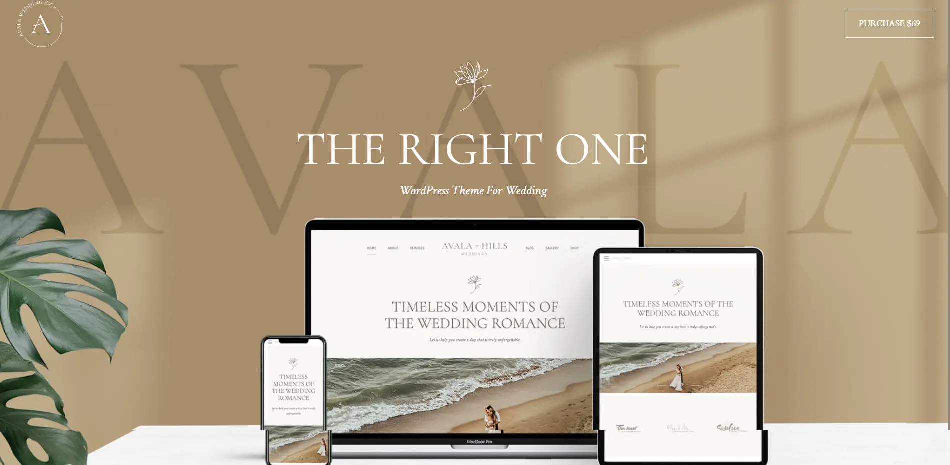 Avala wedding WordPress Theme
