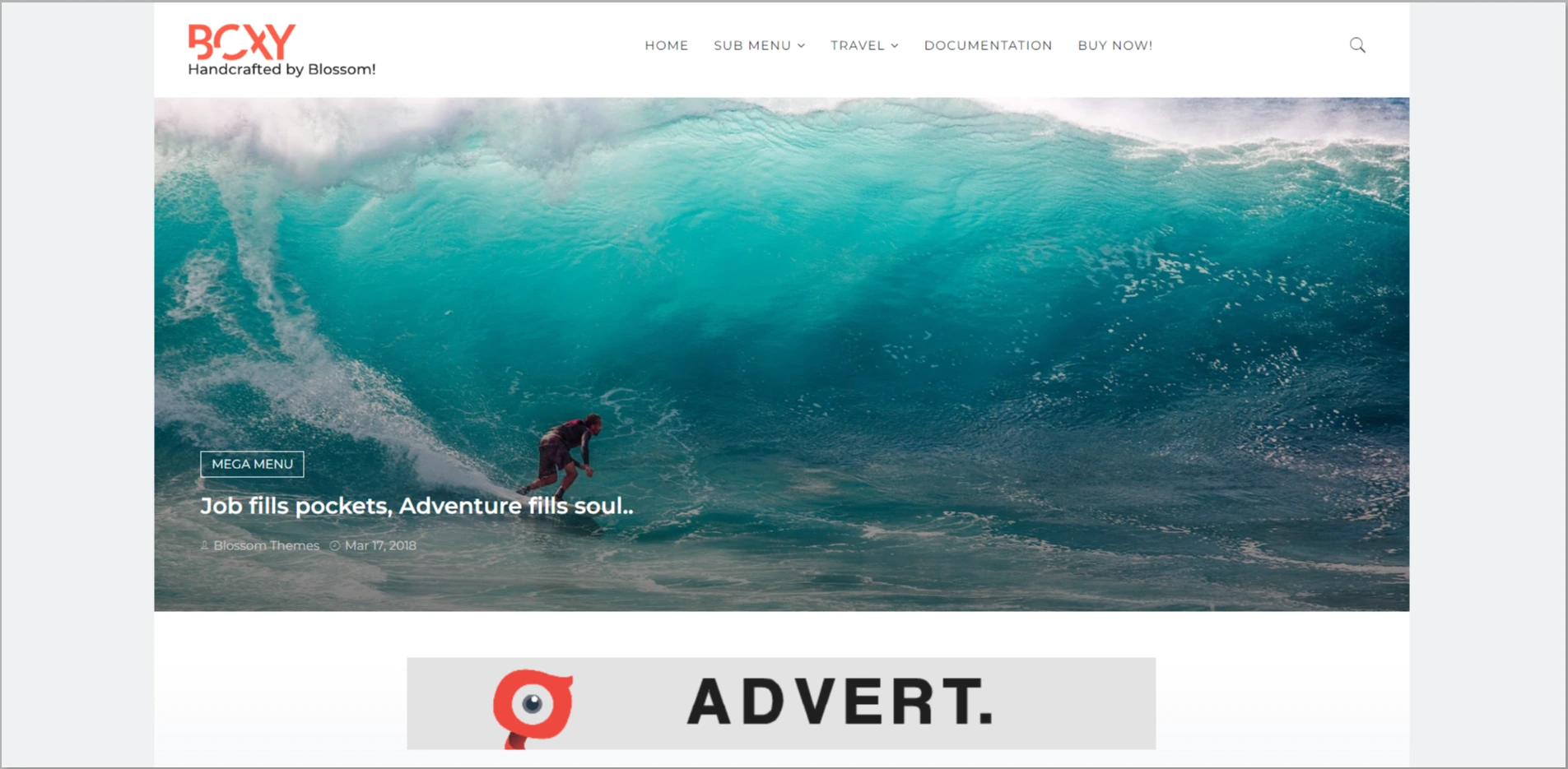 Boxy WordPress theme