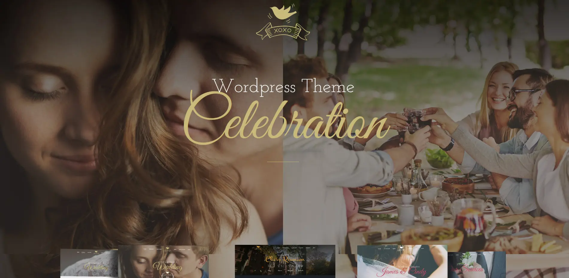 Celebration wedding WordPress Theme