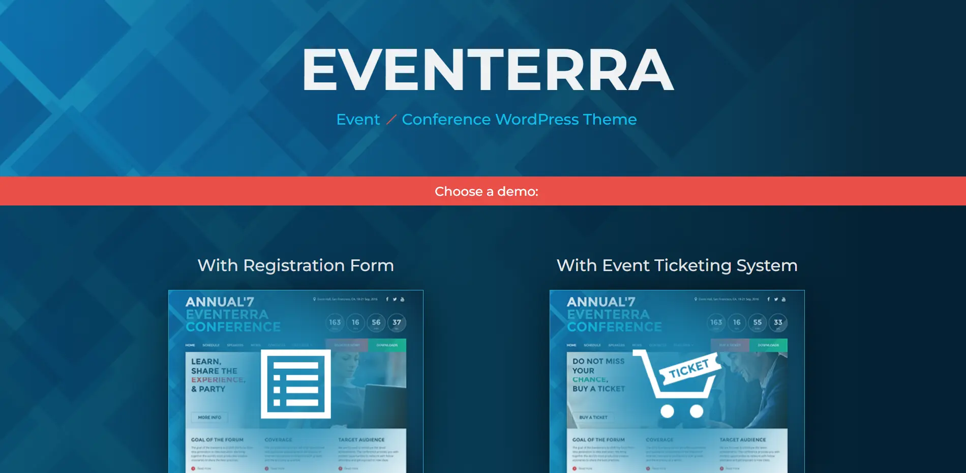 Eventerra WordPress Theme