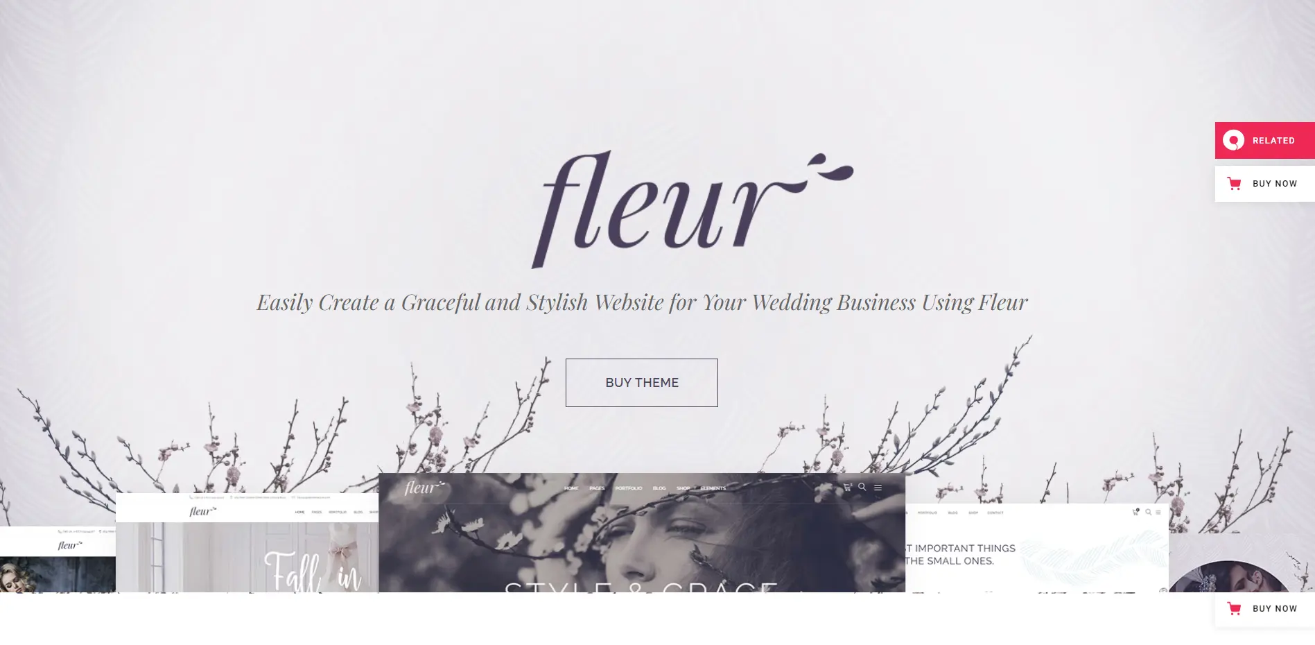Fluer Wedding WordPress Theme