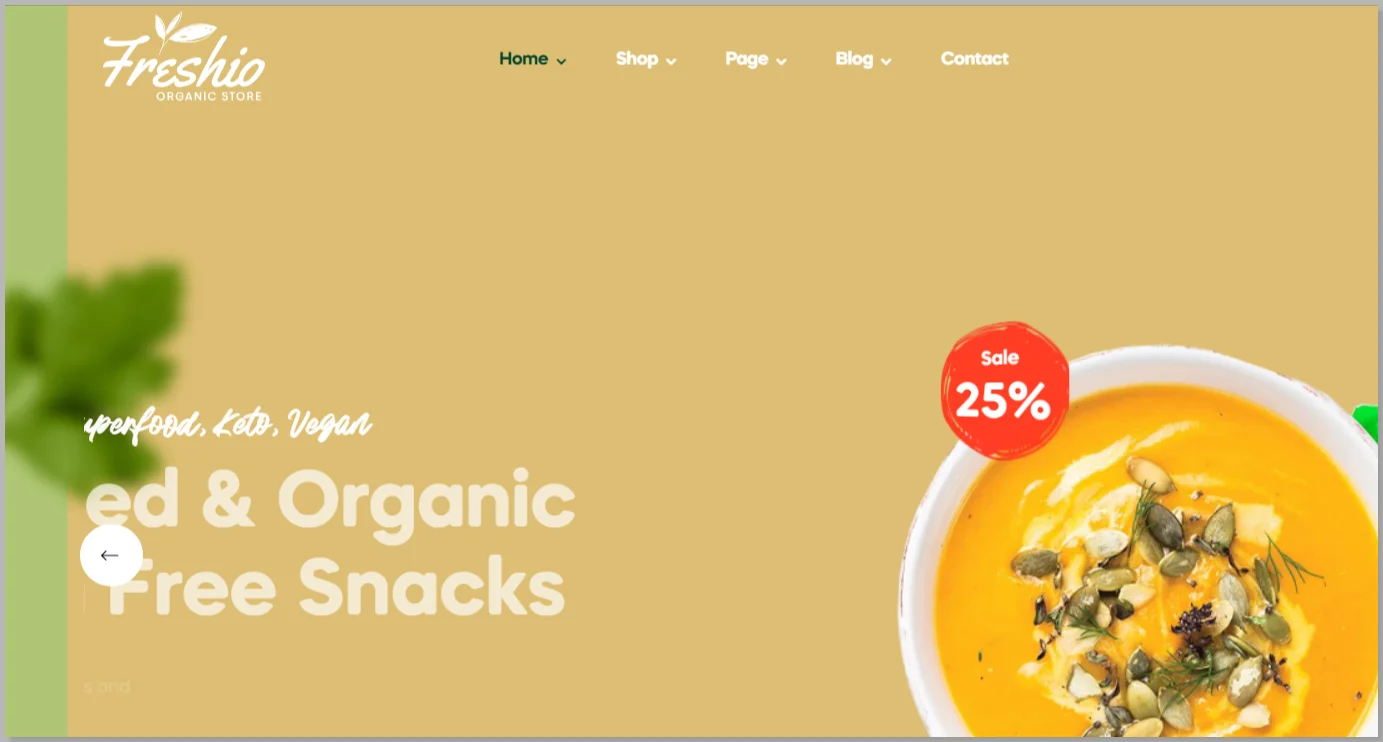 Freshio - organic & food store wordpress theme