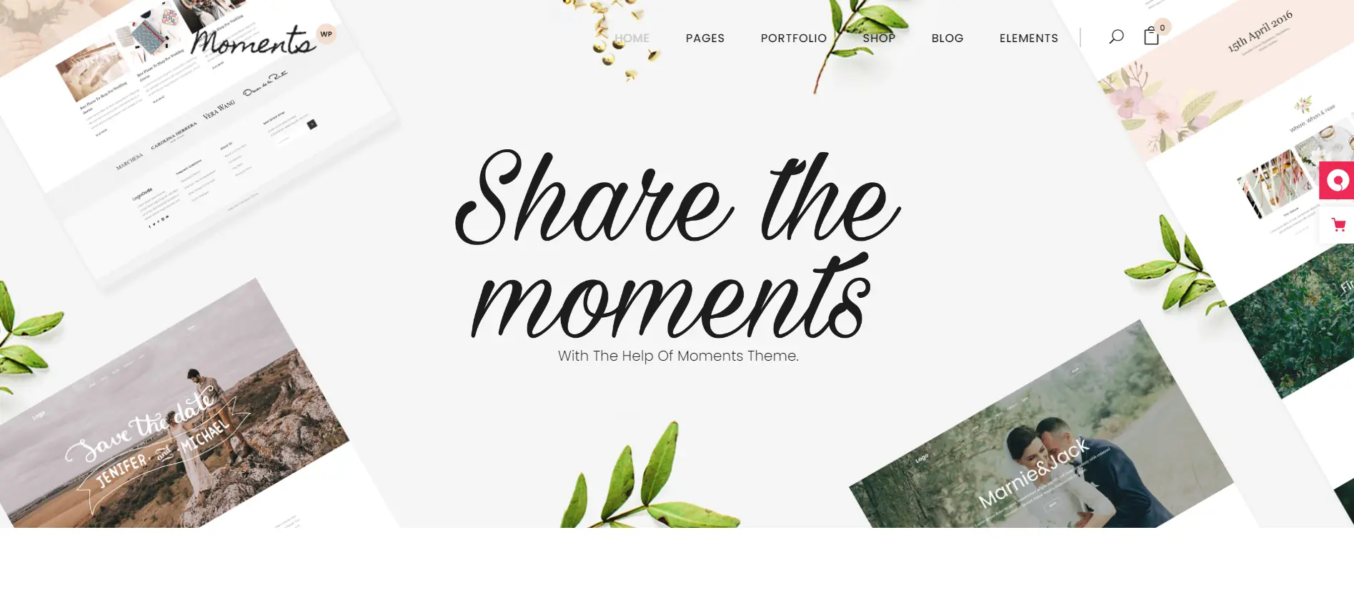 Moments wedding WordPress Theme