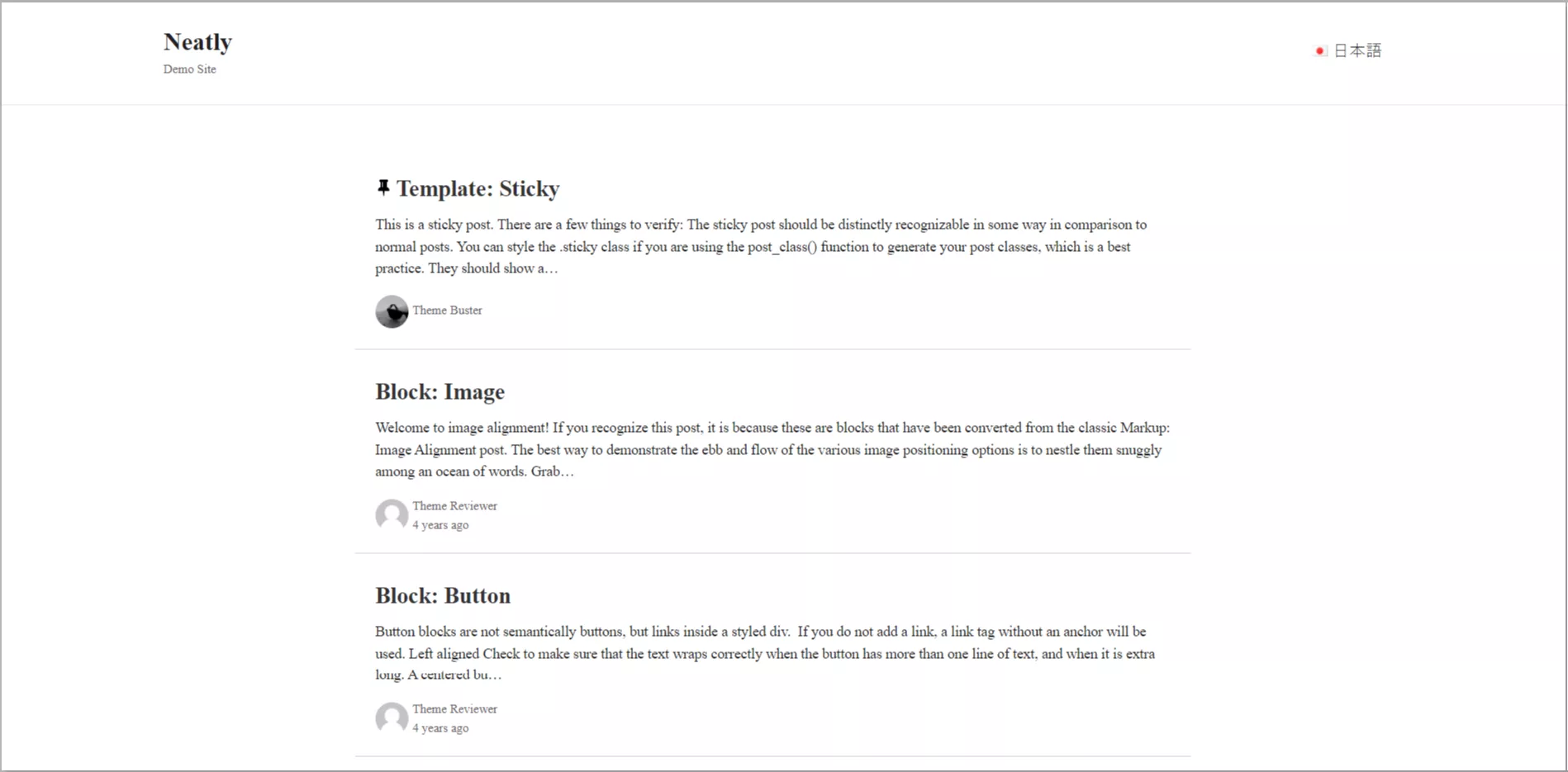 Neatly WordPress Theme