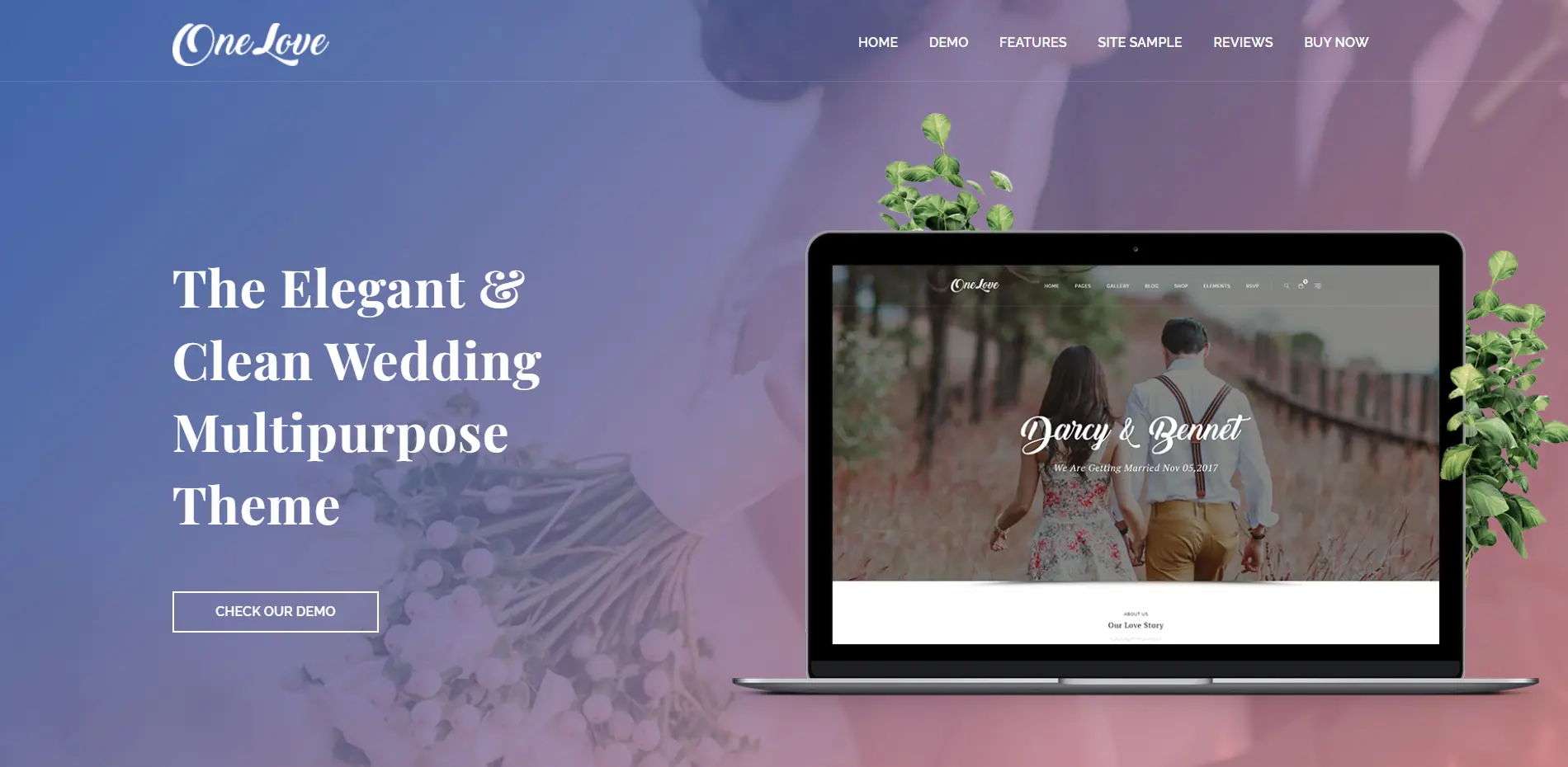 OneLove wedding WordPress Theme