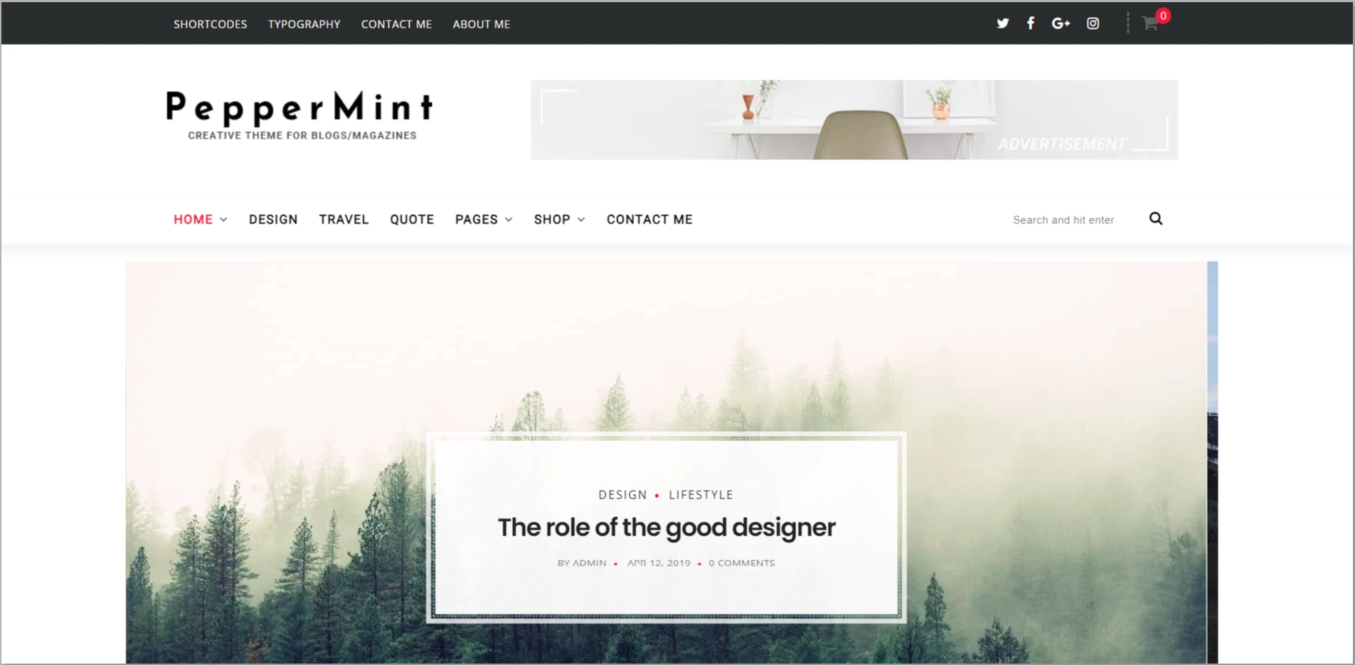 PepperMint WordPress Theme