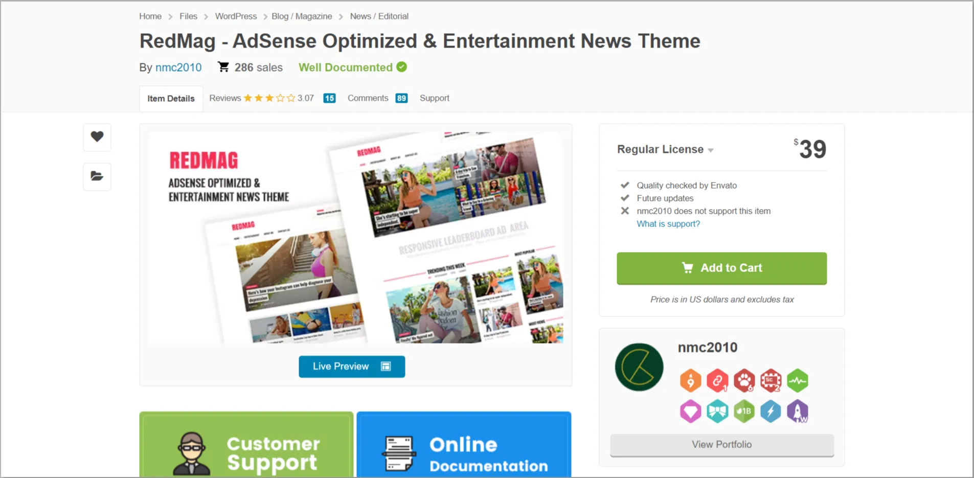 RedMag WordPress Theme
