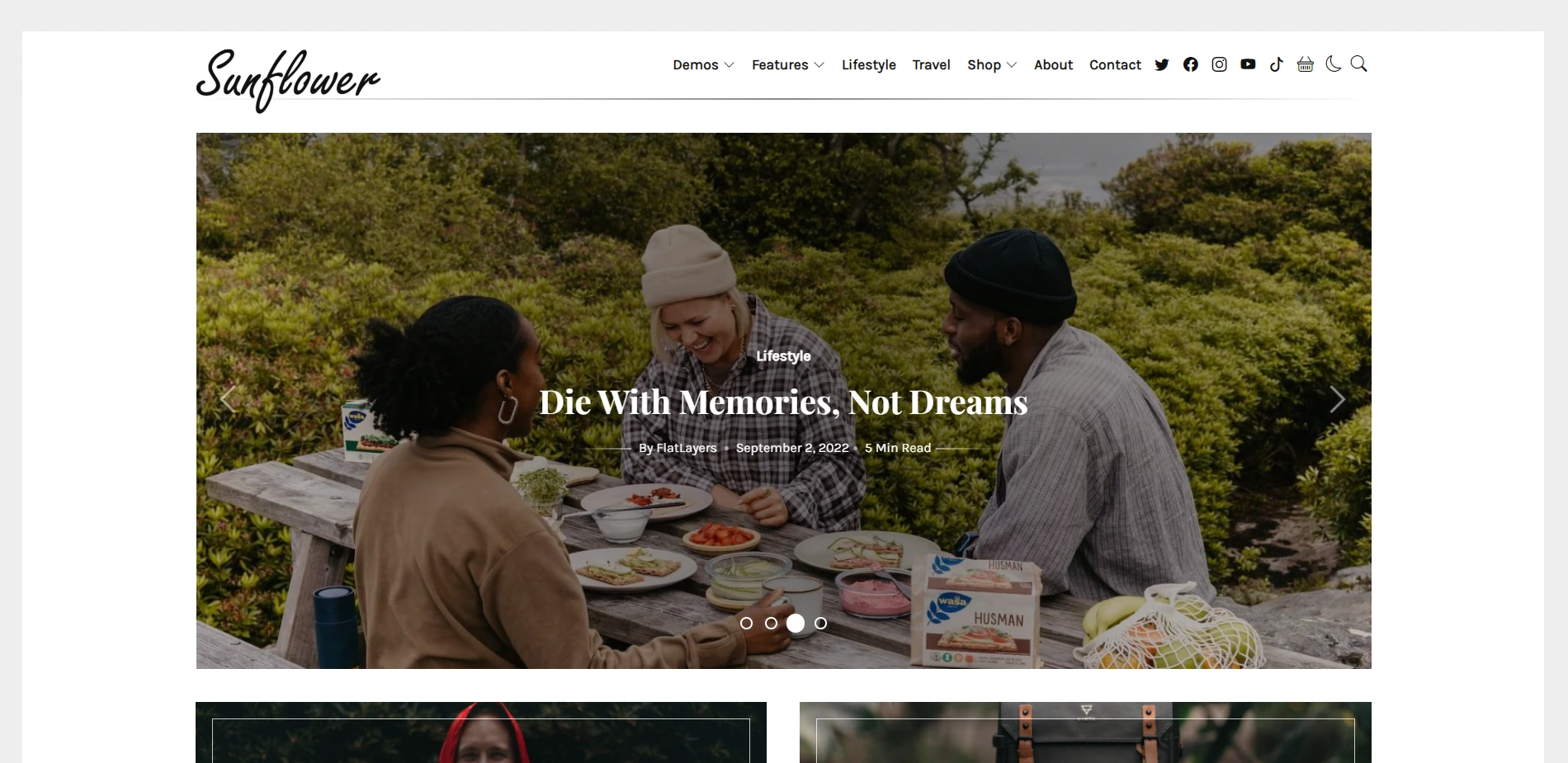 Sunflower WordPress Theme