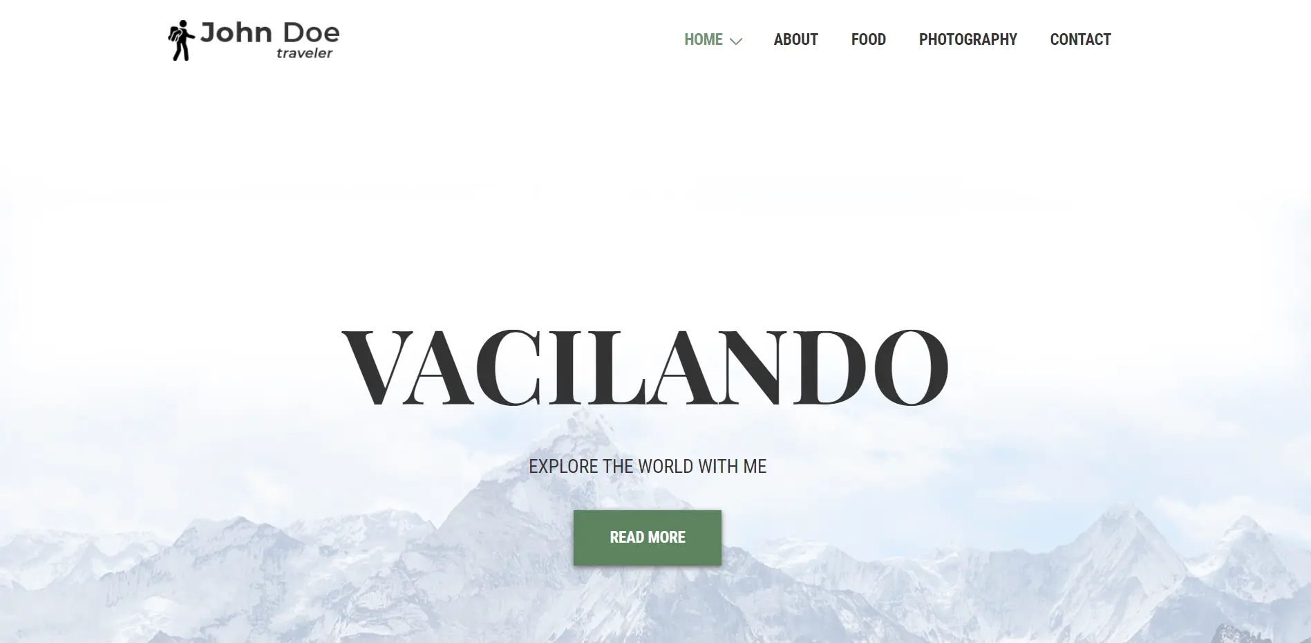 Travel Blog Starter Template