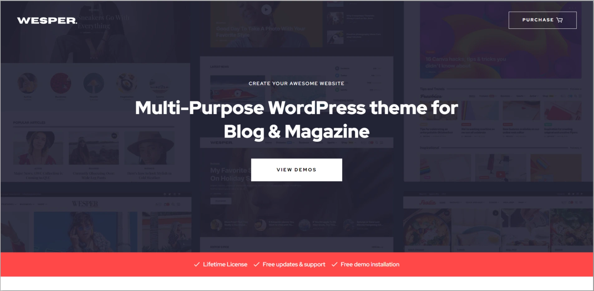 Wesper WordPress Theme