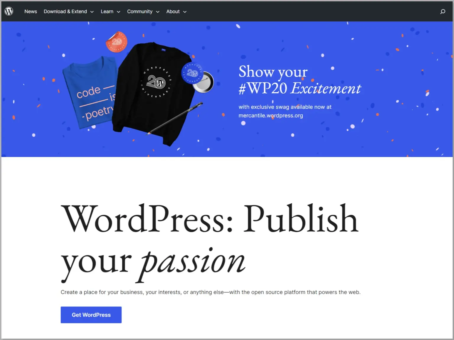 WordPress CMS platform