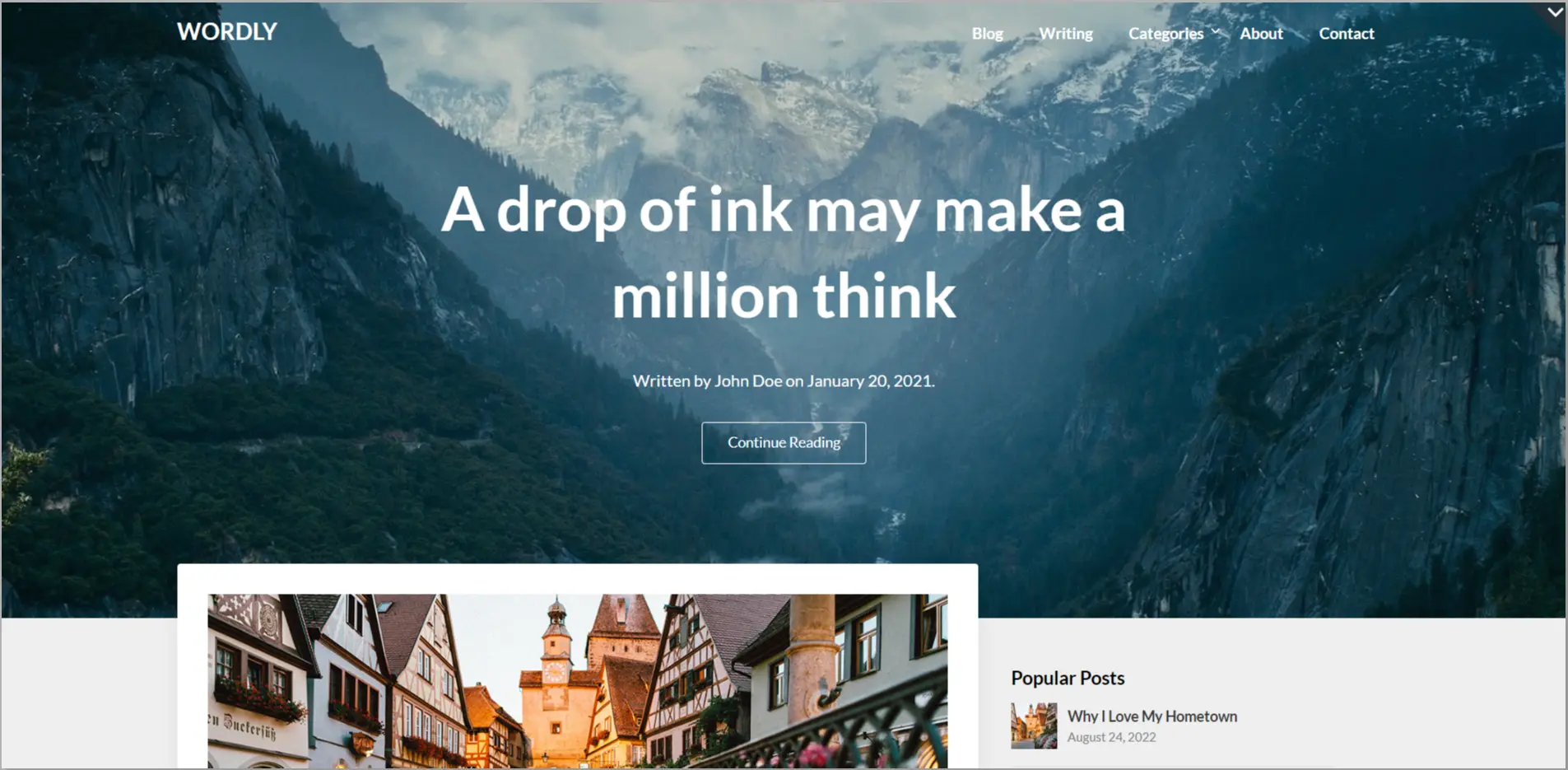 Wordly WordPress Theme