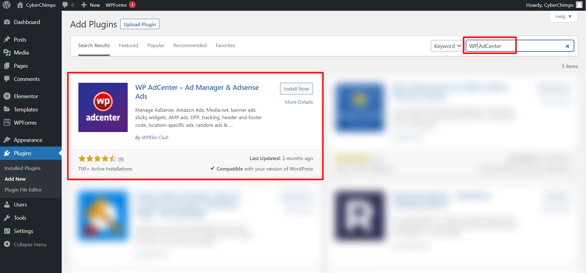 WP AdCenter