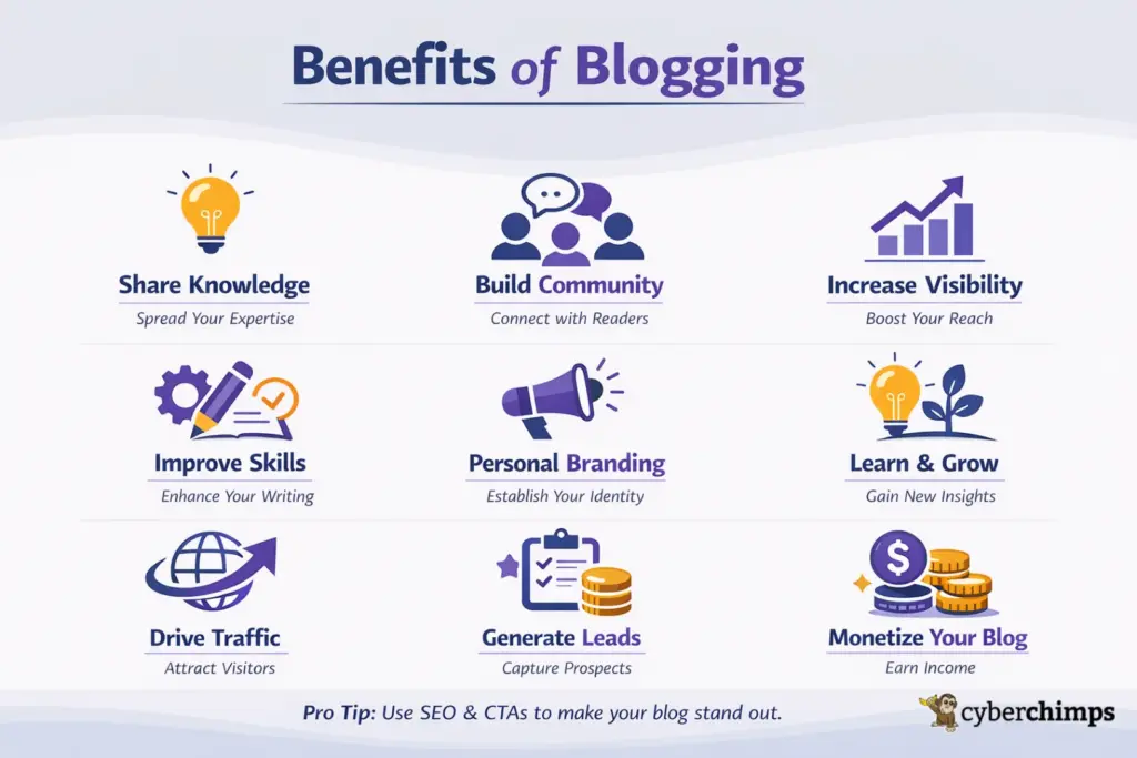 The key benefits of blogging