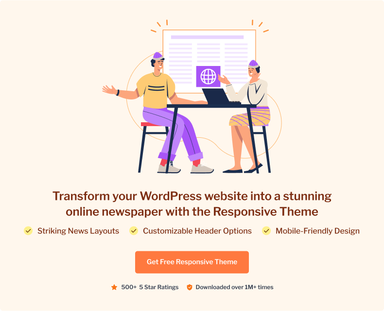 Transform your WordPress website into a stunning online newspaper with the Responsive Theme