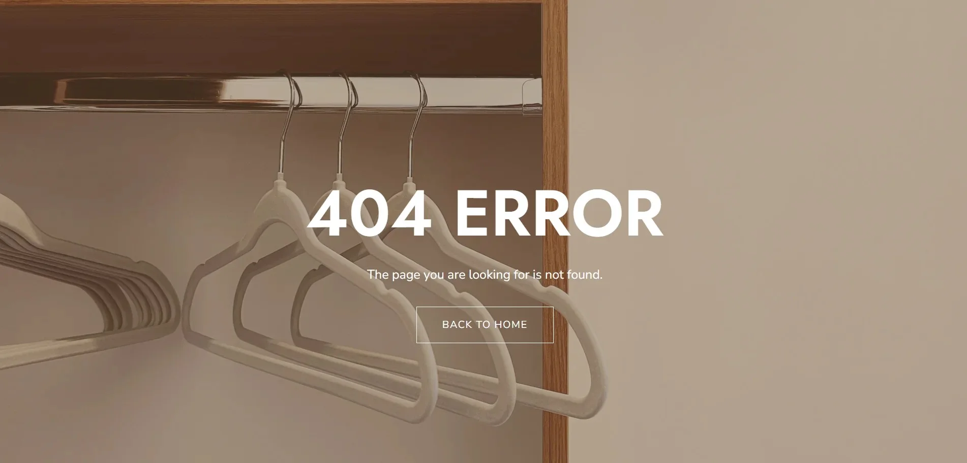 Ecommerce-Fashion 404 Error page