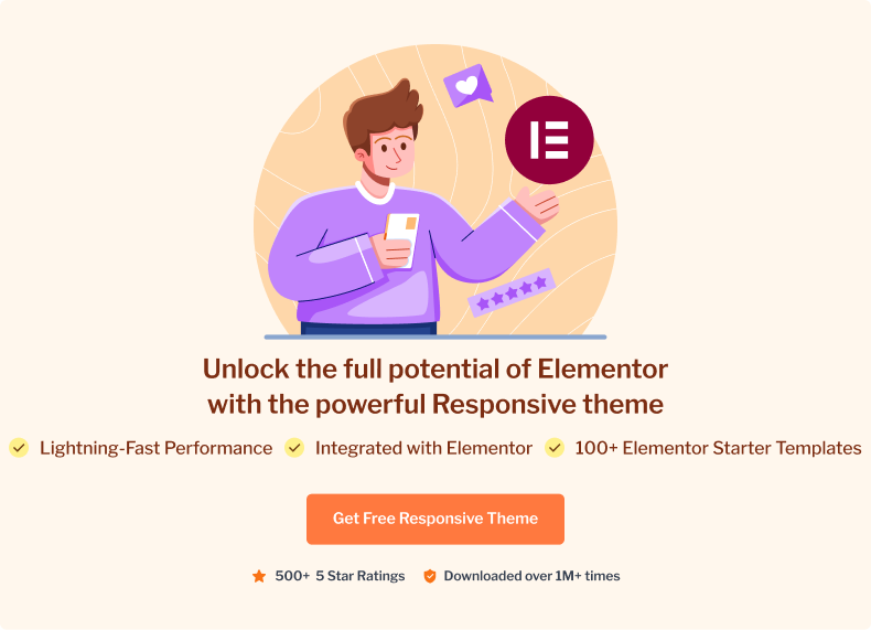 Unlock the full potential of Elementor with the powerful Responsive theme