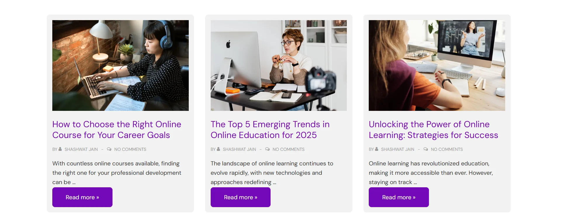 LMS blogs archive page