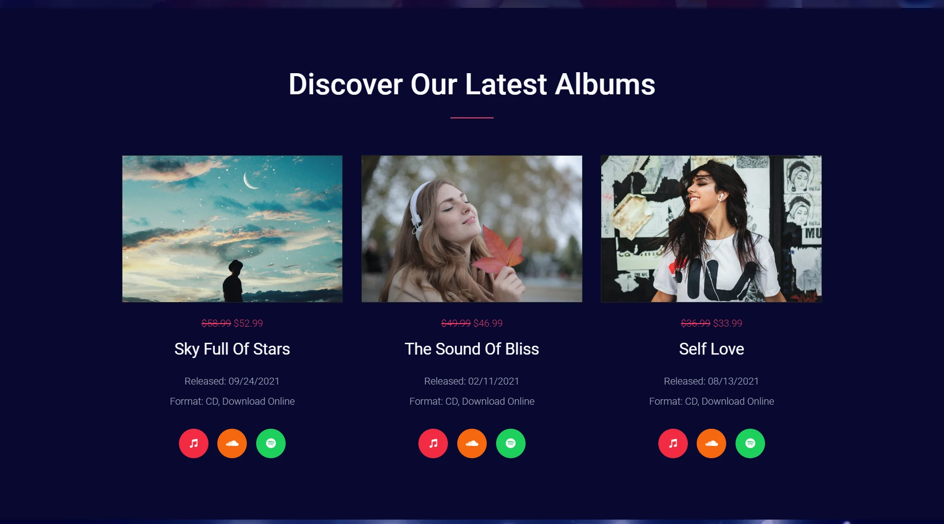 Music Band - Homepage