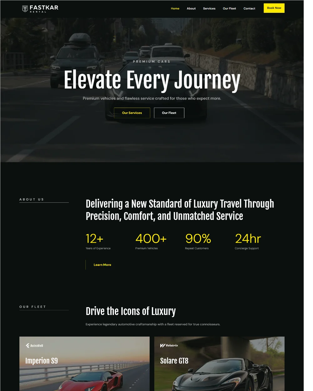 Car Rental WordPress Template