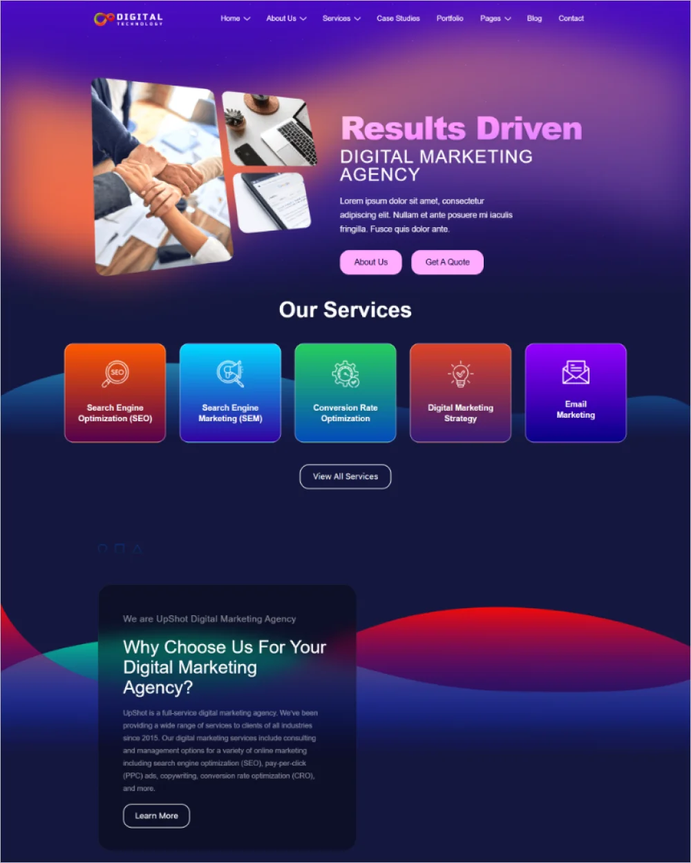 Digital Marketing Agency WordPress Website Template