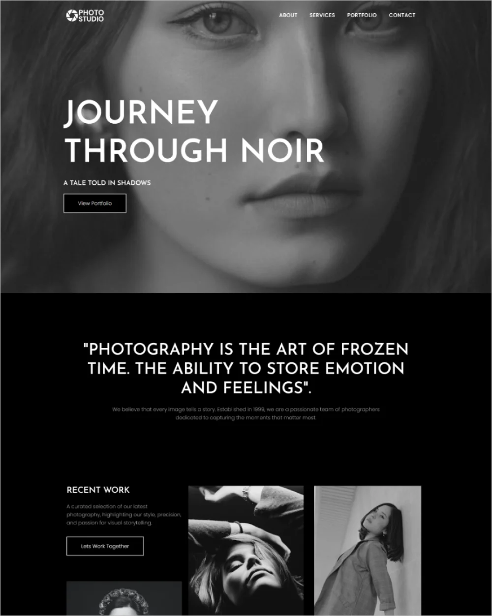 Photography Studio WordPress Template