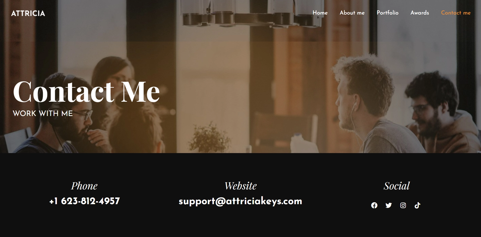 artist WordPress template