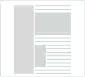Page layout with left side bar